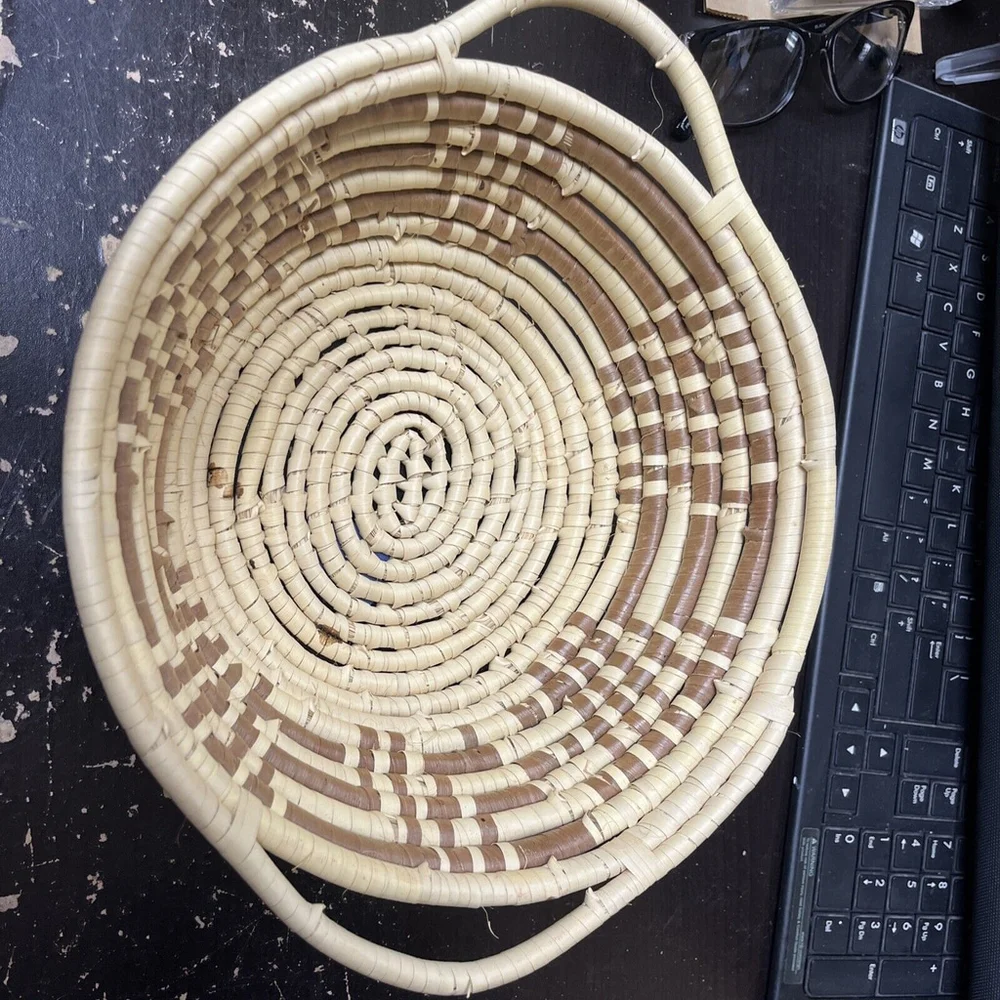 Woven basket set 3. One Large One Medium And One Small